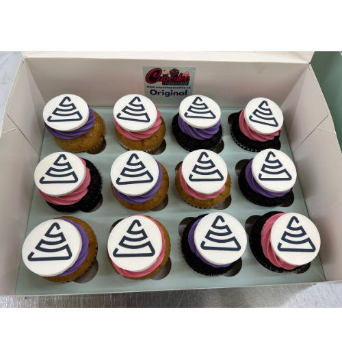 Custom Logo / Photo Cupcakes with Custom Color