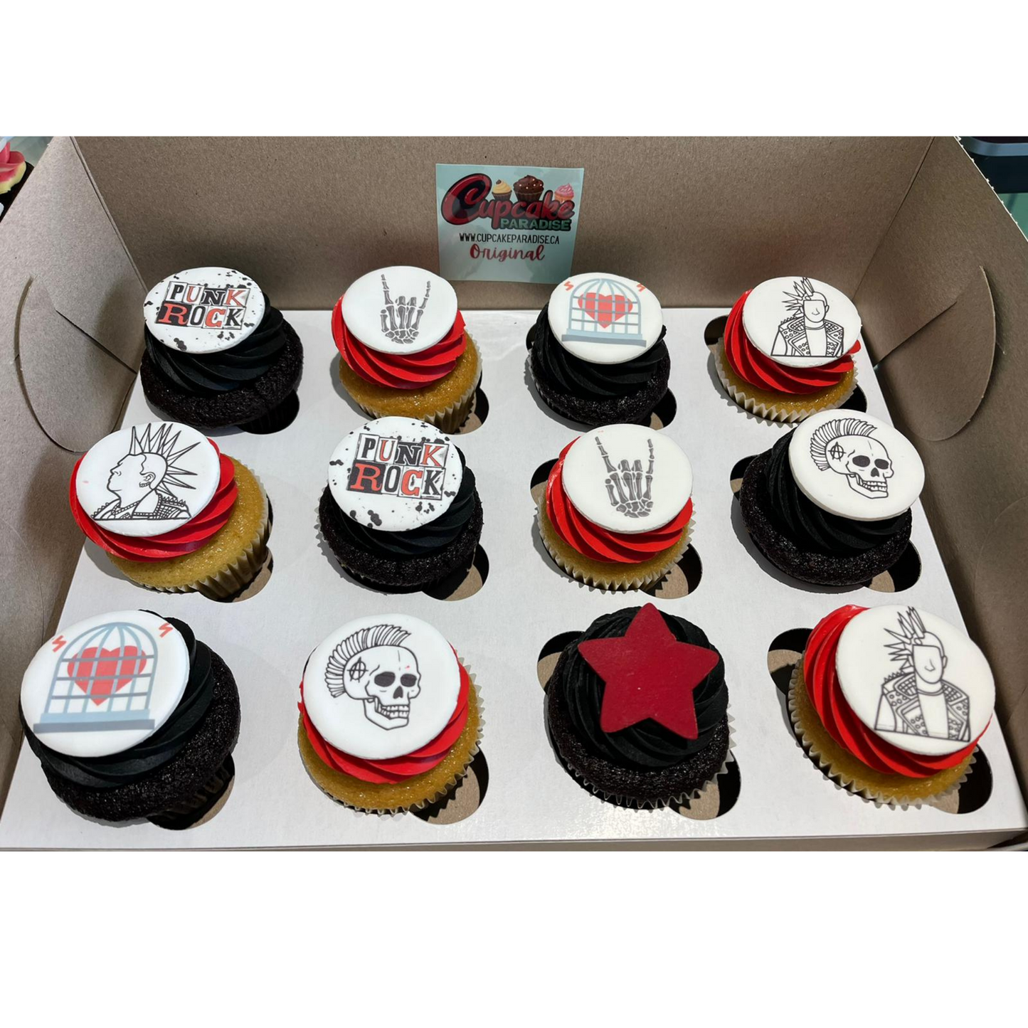 Custom Logo / Photo Cupcakes with Custom Color