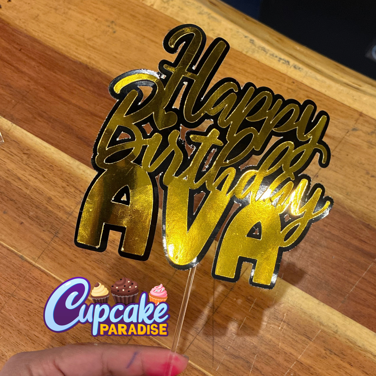 Custom Message cake topper