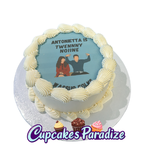 Round Custom Logo / Photo Cake