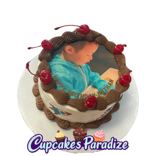 Round Custom Logo / Photo Cake