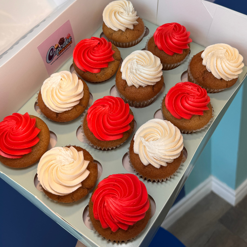12 pack Custom Color Cupcakes