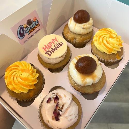 6 Pack Diwali Cupcakes Cupcakes