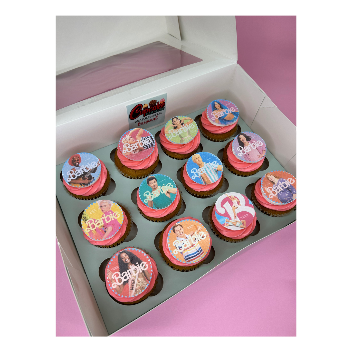 Custom Logo / Photo Cupcakes with Custom Color