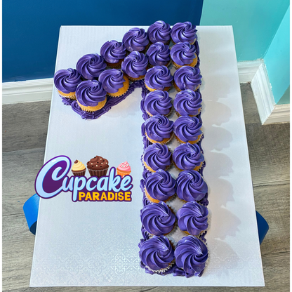 Number Cupcakes (Mini) - Choose your colors
