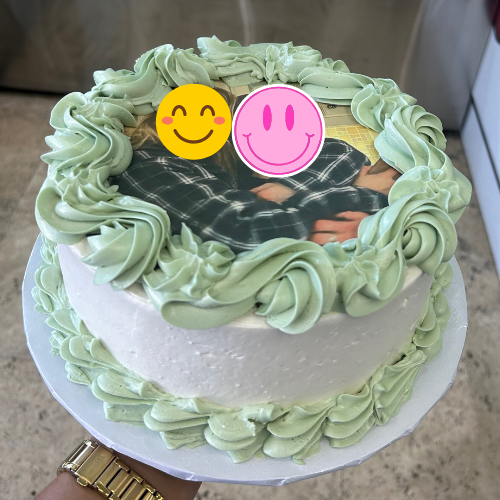 Round Custom Logo / Photo Cake